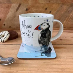 Alex Clark 400ml Mug - Ahoy There - Puffin