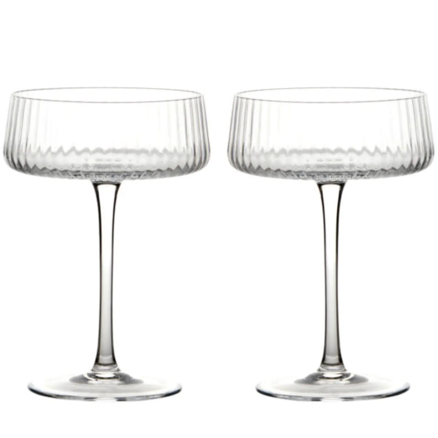 Anton Studio Designs 2-Piece Champagne Saucer Set - Empire