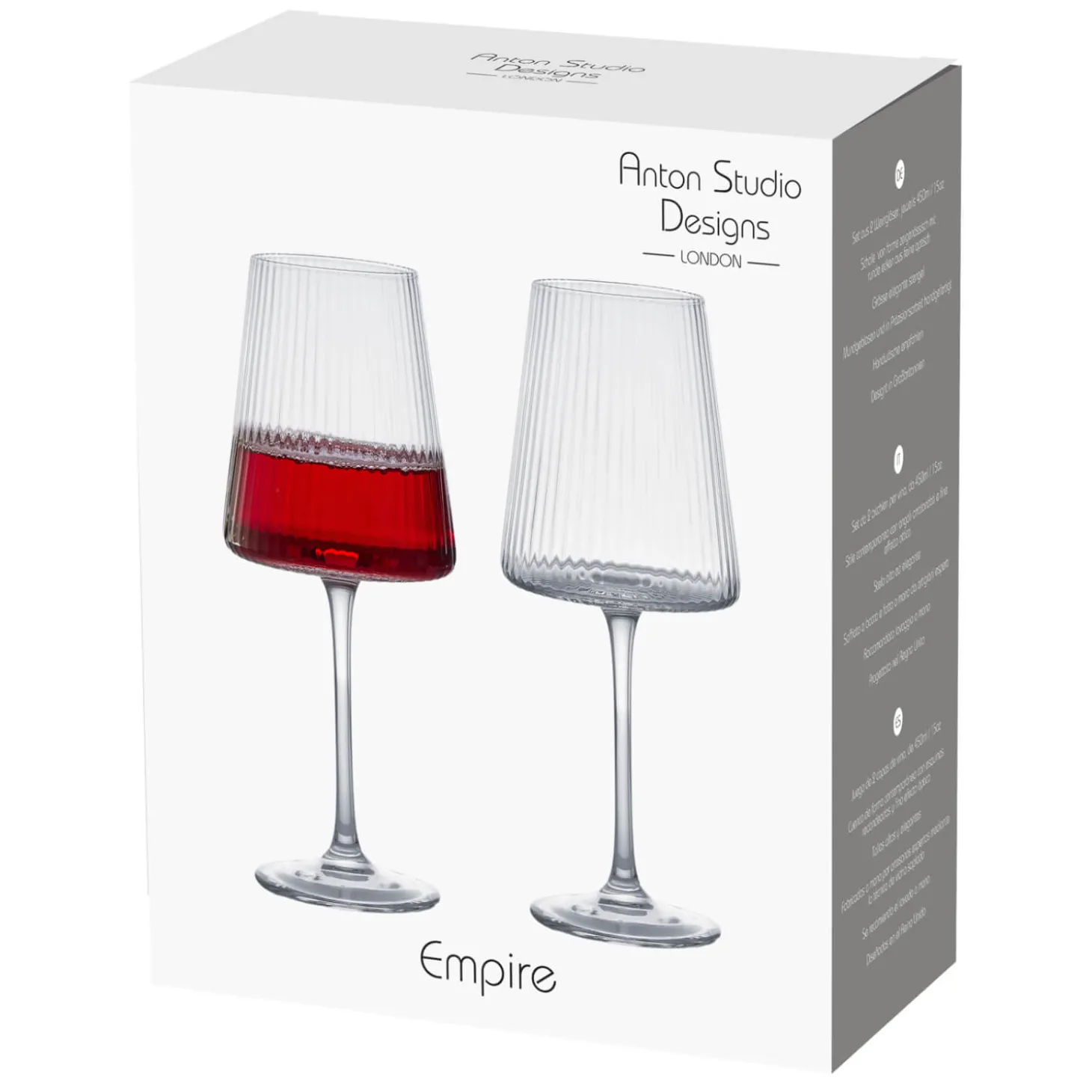 Anton Studio Designs 2-Piece Wine Glasses Set - Empire