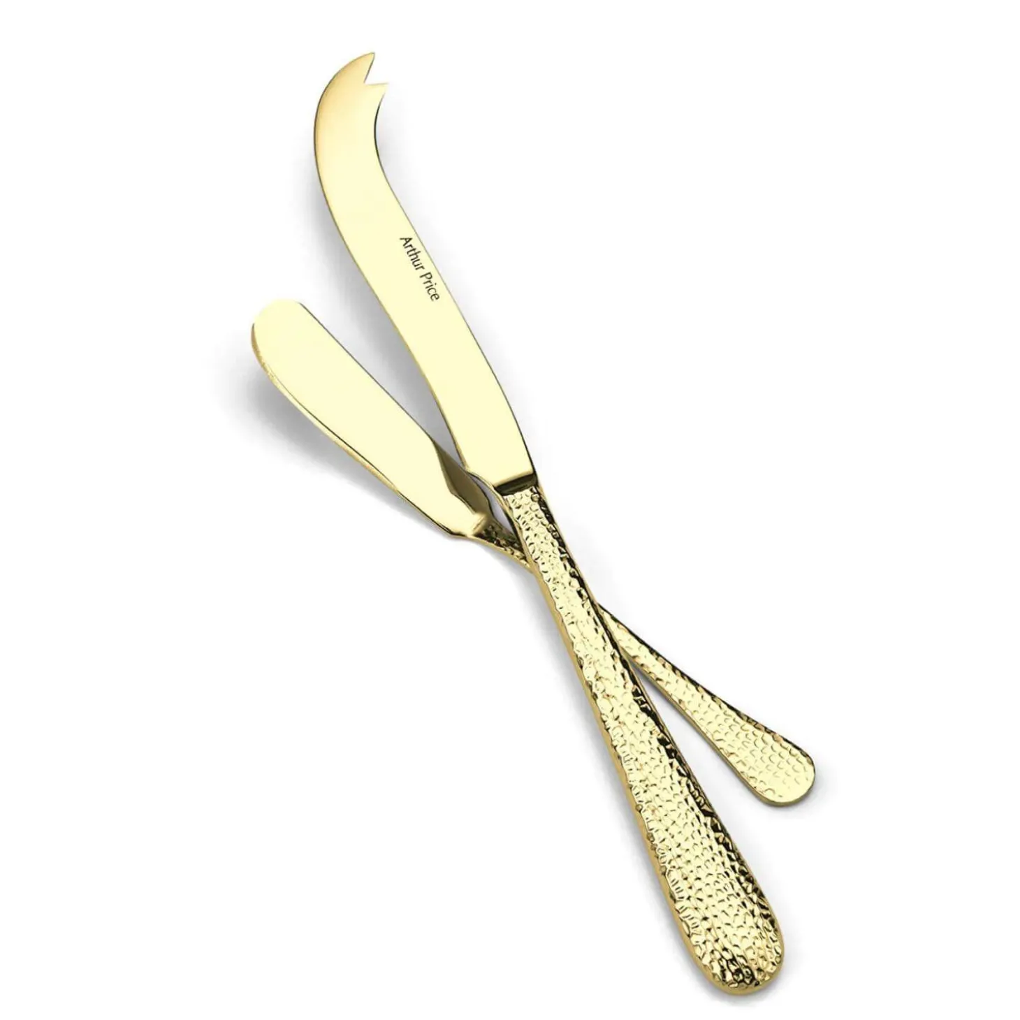 Arthur Price Champagne Avalon Stainless Steel Cheese & Butter Knife Set