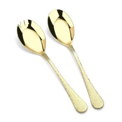 Arthur Price Champagne Avalon Stainless Steel Fork & Spoon Salad Serving Set