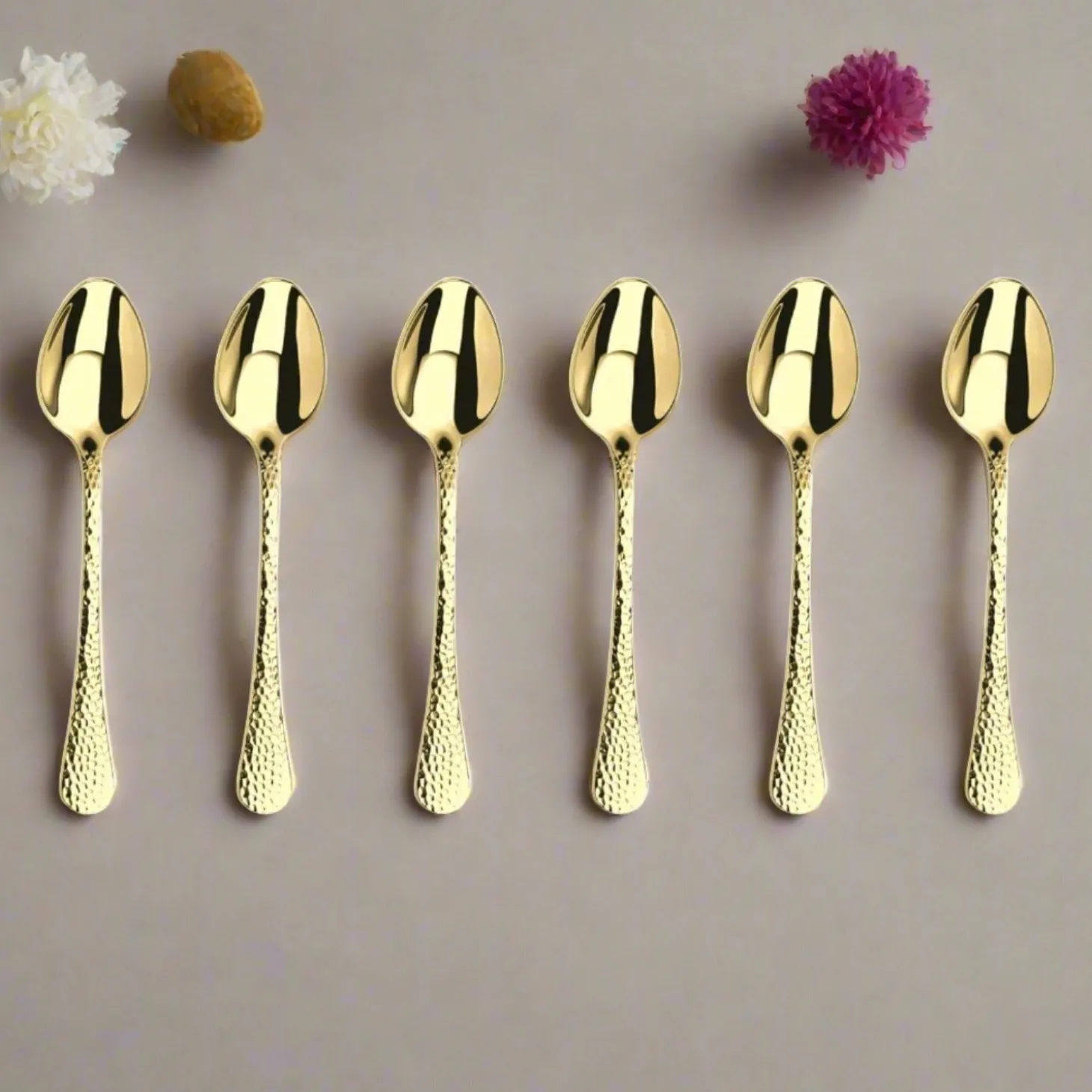 Arthur Price Champagne Avalon Stainless Steel Tea Spoons - Set of 6