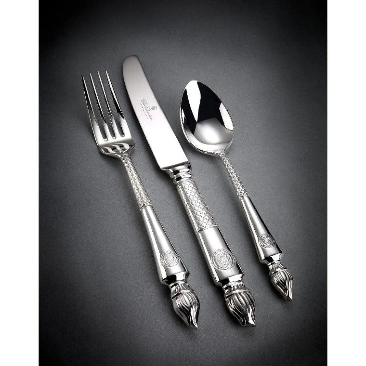Arthur Price Clive Christian Empire Flame All Silver Teaspoon
