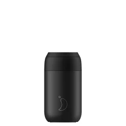 Chilly's Series 2 500ml Hydration Reusable Water Bottle & 34cl Coffee Cup Set - Abyss Black