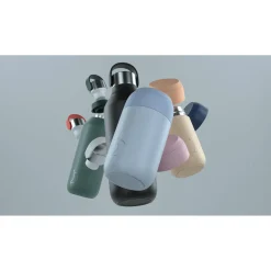 Chilly's Series 2 500ml Hydration Reusable Water Bottle & 34cl Coffee Cup Set - Granite Grey