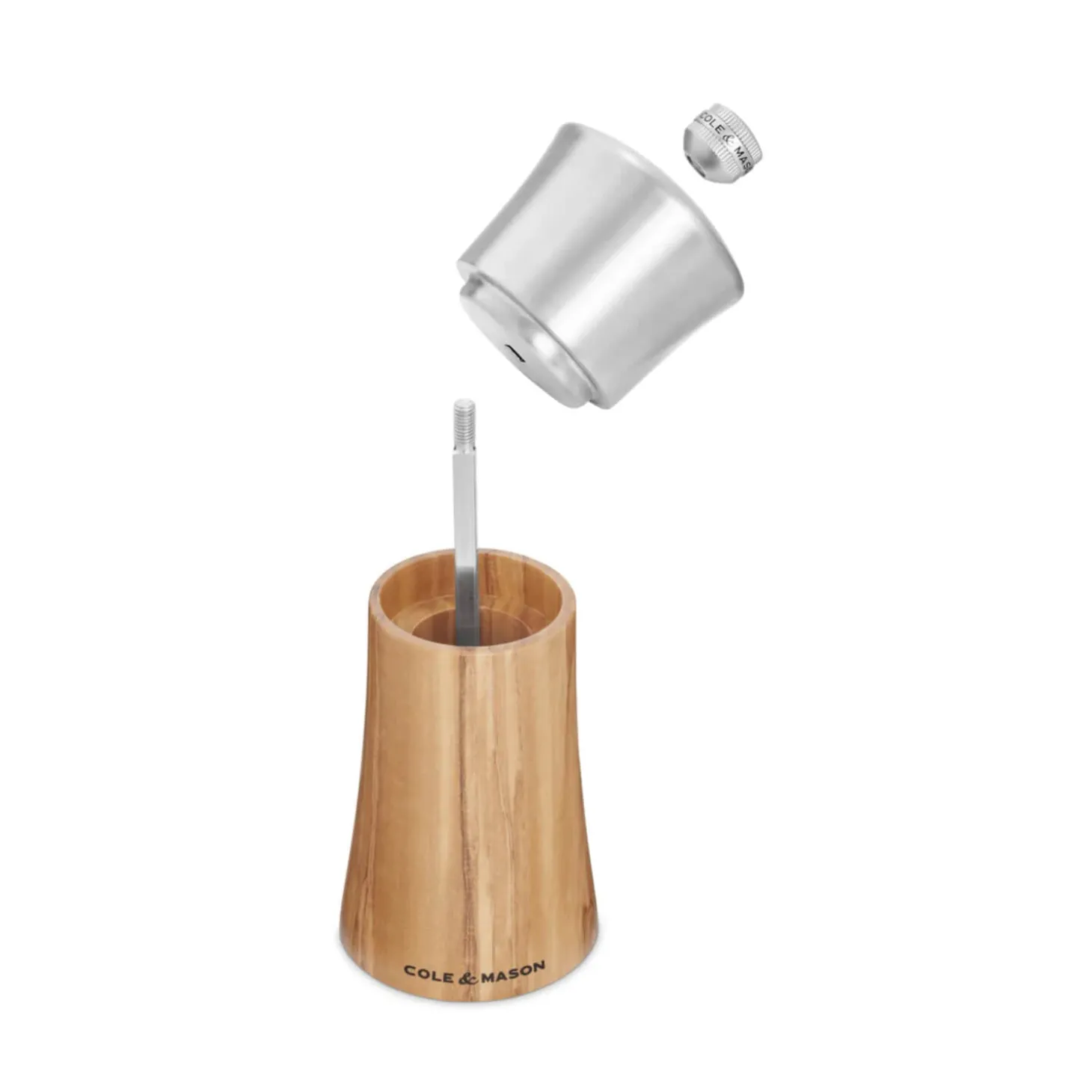 Cole & Mason Bromley 15cm Olive Wood Pepper Mill