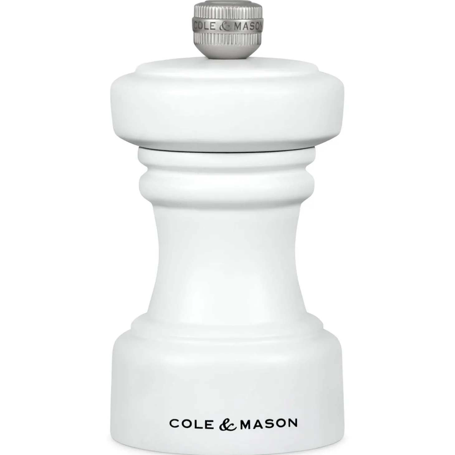 Cole & Mason Hoxton 10.4cm Beech Wood Pepper Mill - White