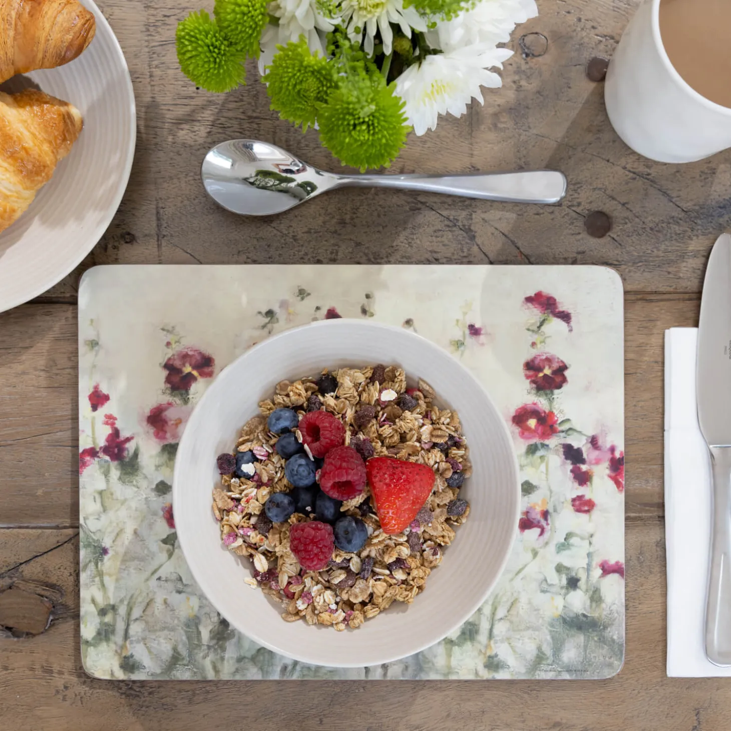 Creative Tops Set Of 6 Premium Placemats - Wild Poppies