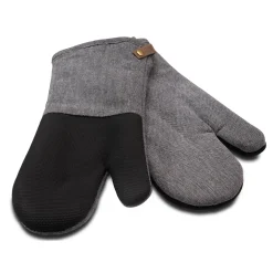 Cuisinart Neoprene Pack of 2 Oven Mitts - Herringbone Charcoal
