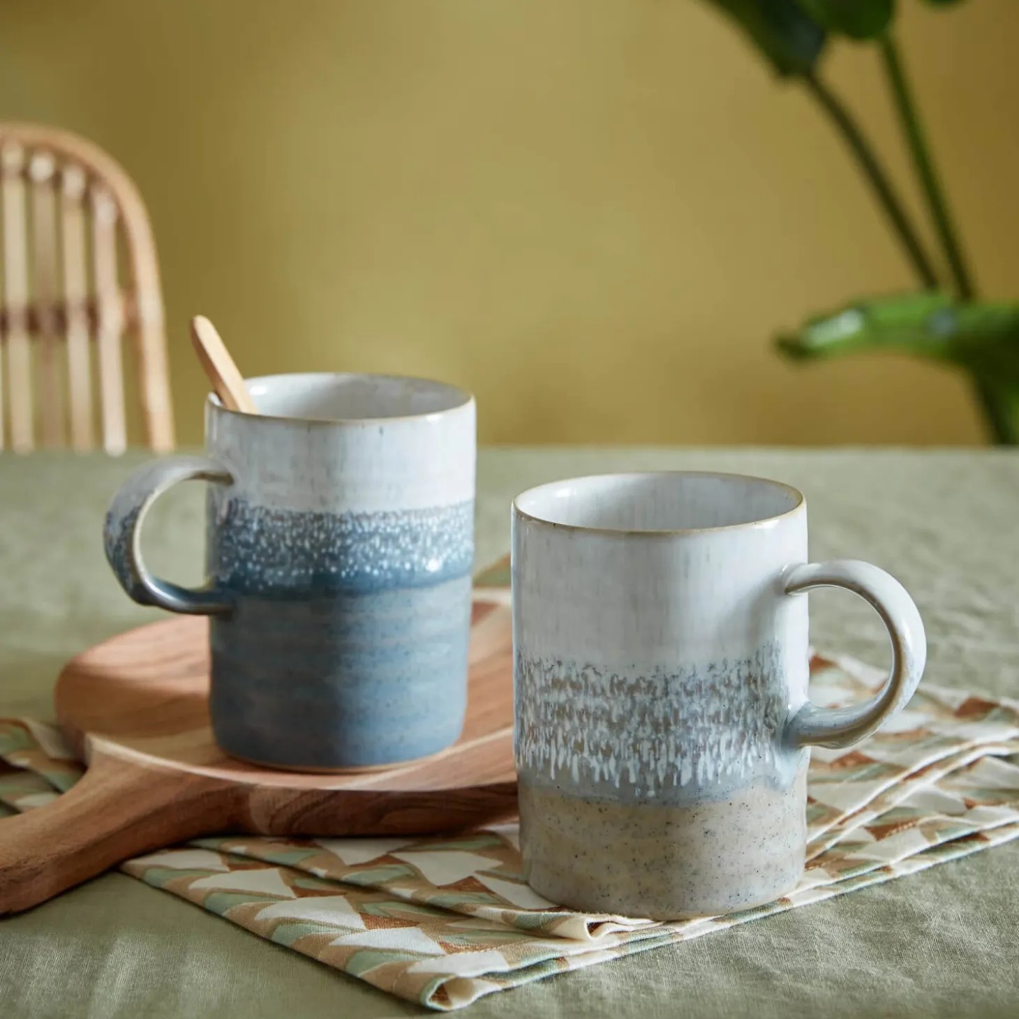 Denby Accents 400ml Ridged Mug - Slate