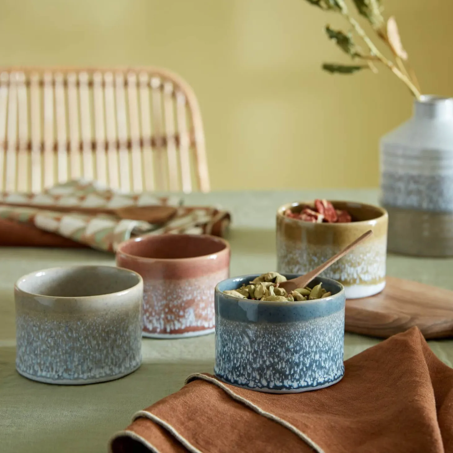 Denby Accents Small Round Pot - Ochre