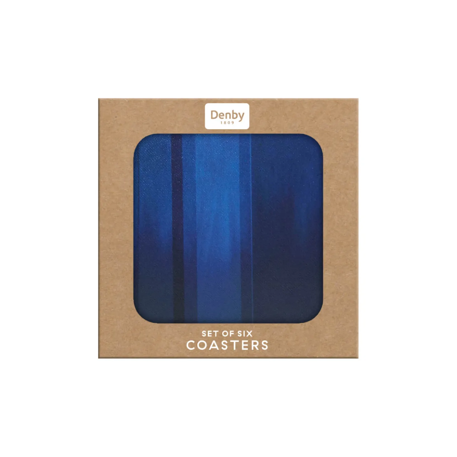 Denby Colours 6 Piece Coaster Set - Blue