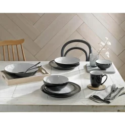 Denby Elements Black Pasta Bowl - 22cm