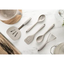 Fusion Twist Silicone Slotted Spoon - Grey
