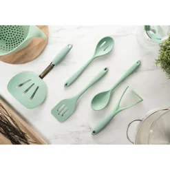 Fusion Twist Silicone Slotted Spoon - Mint