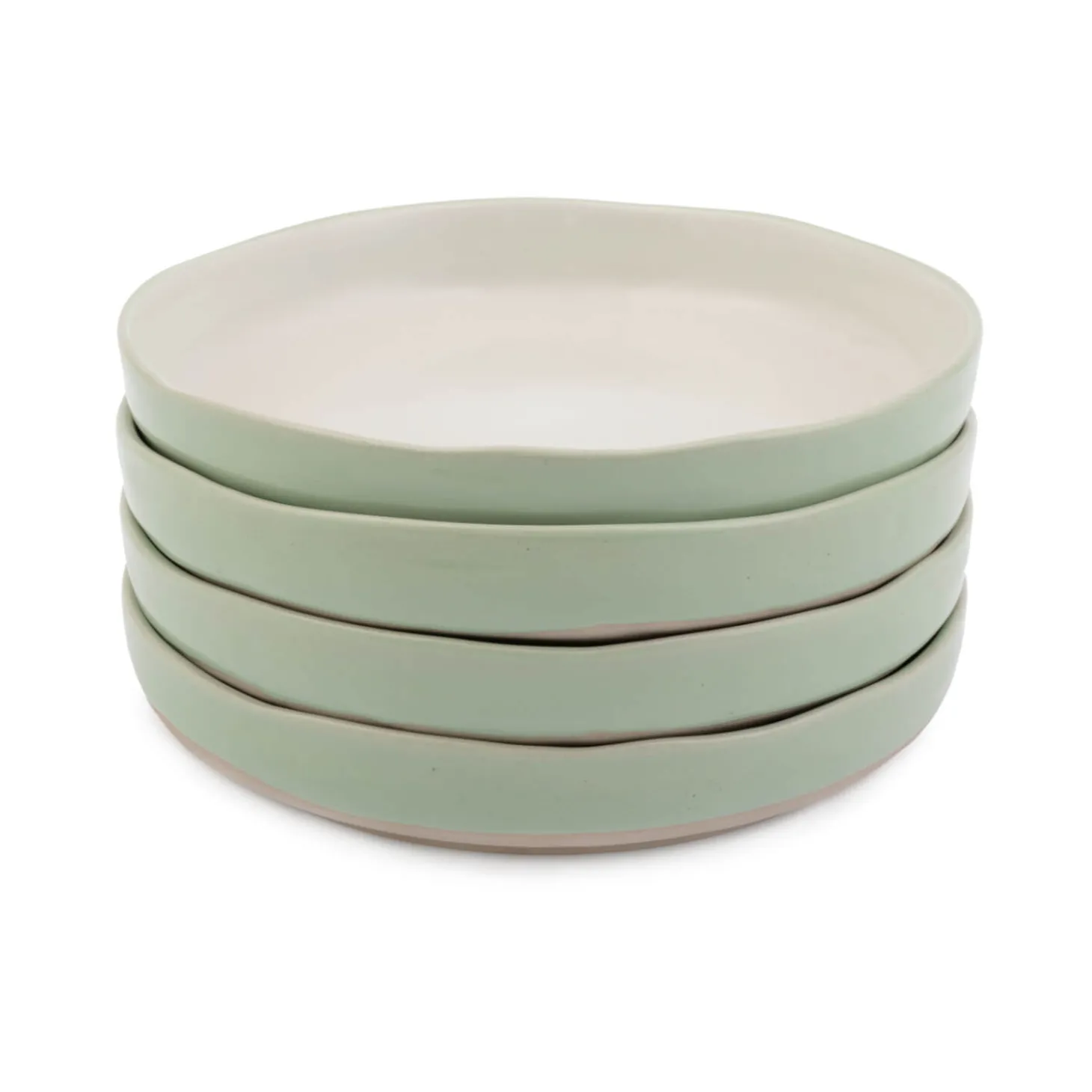 Jamie Oliver Big Love Stoneware Set Of 4 22cm Dishy Bowls - Green