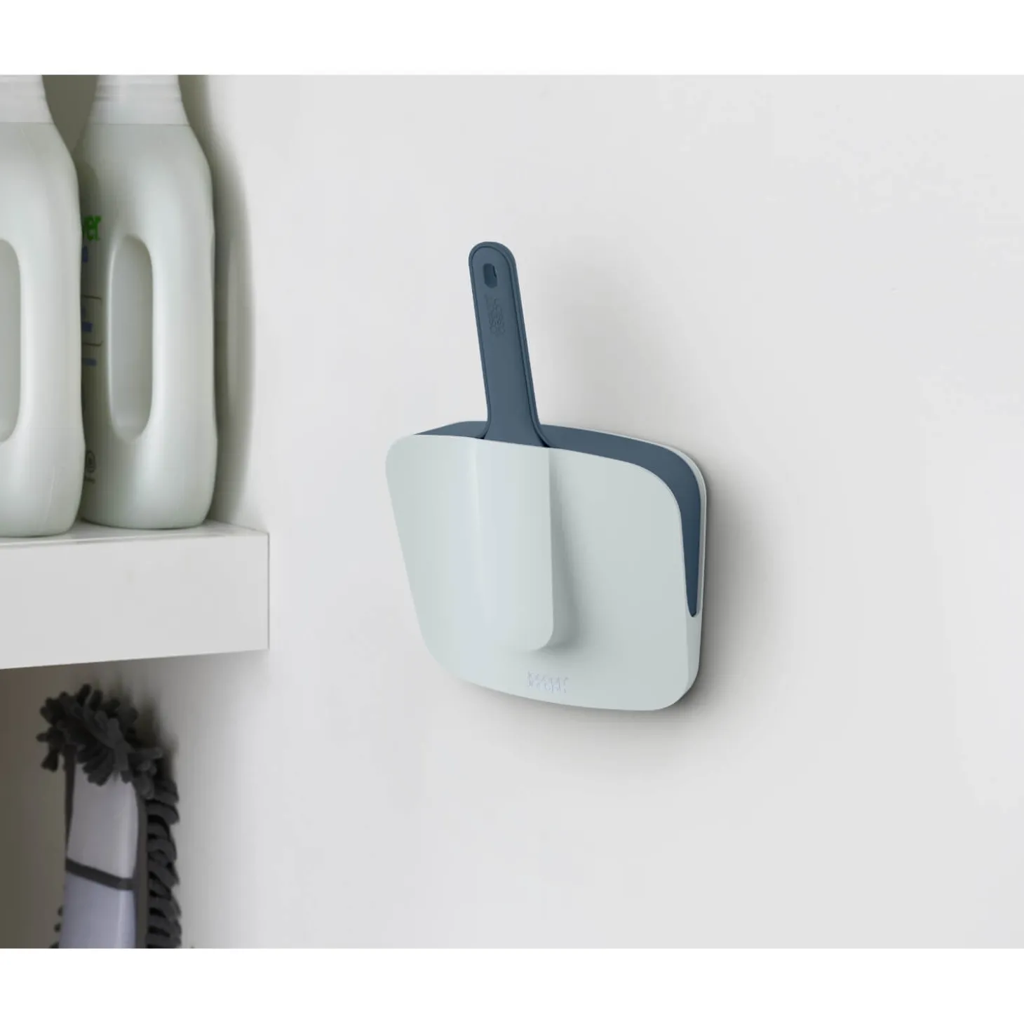 Joseph Joseph CleanStore Wall-Mounted Dustpan & Brush - Blue