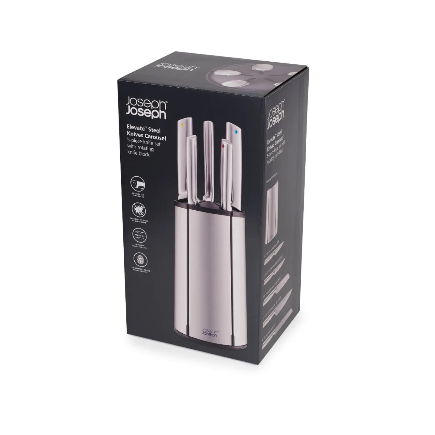 Joseph Joseph Elevate Steel Knives Carousel 5-Piece Set