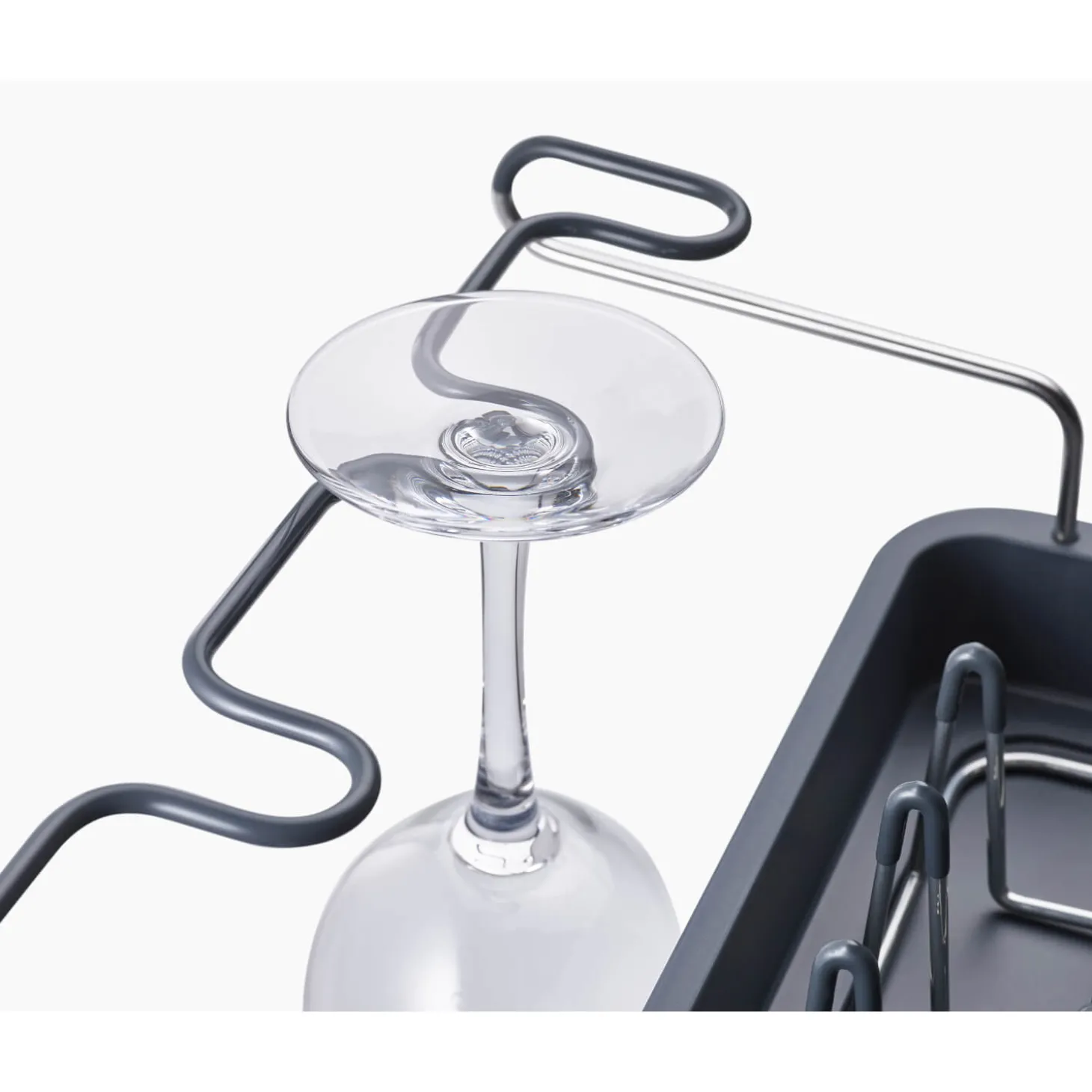 Joseph Joseph Excel 2-Tier Steel Dish Rack - Grey