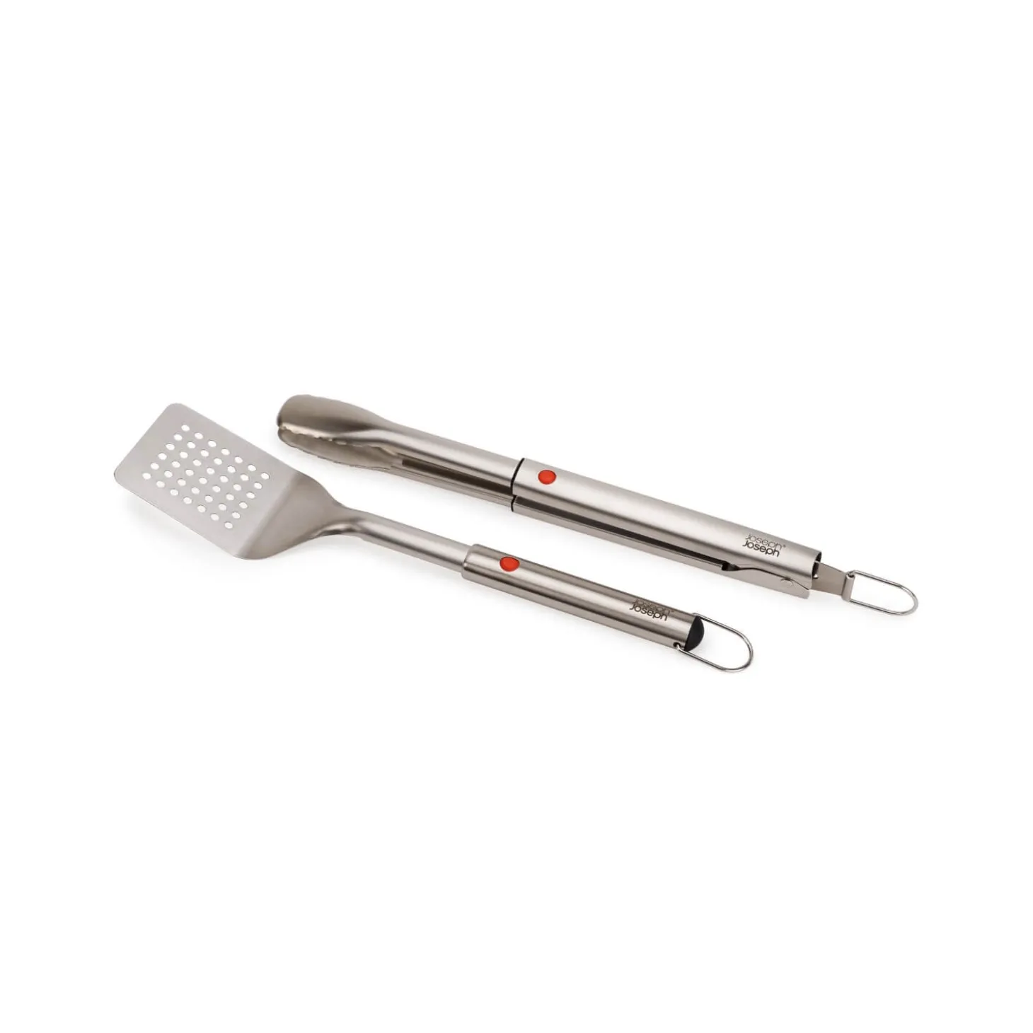 Joseph Joseph GrillOut™ Stainless Steel BBQ 2-Piece Retractable Turner & Tongs Set