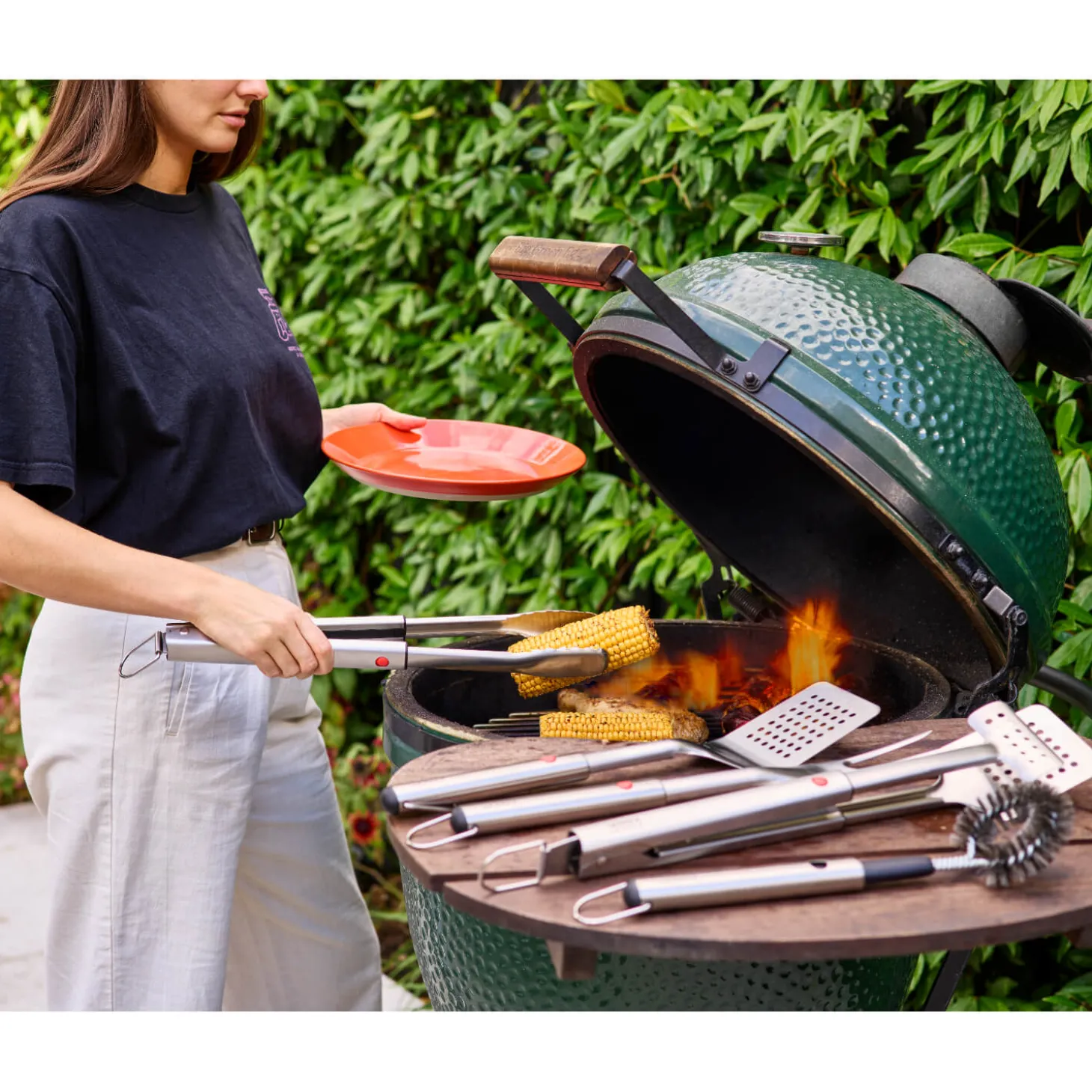 Joseph Joseph GrillOut™ Stainless Steel BBQ 2-Piece Retractable Turner & Tongs Set