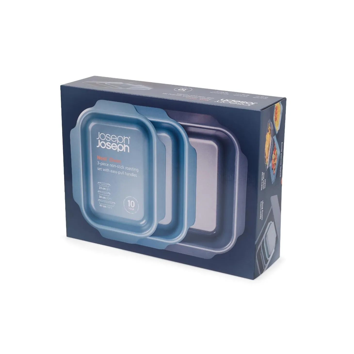 Joseph Joseph Nest™ Oven Non-Stick Set of 3 Roasting Trays - Blue