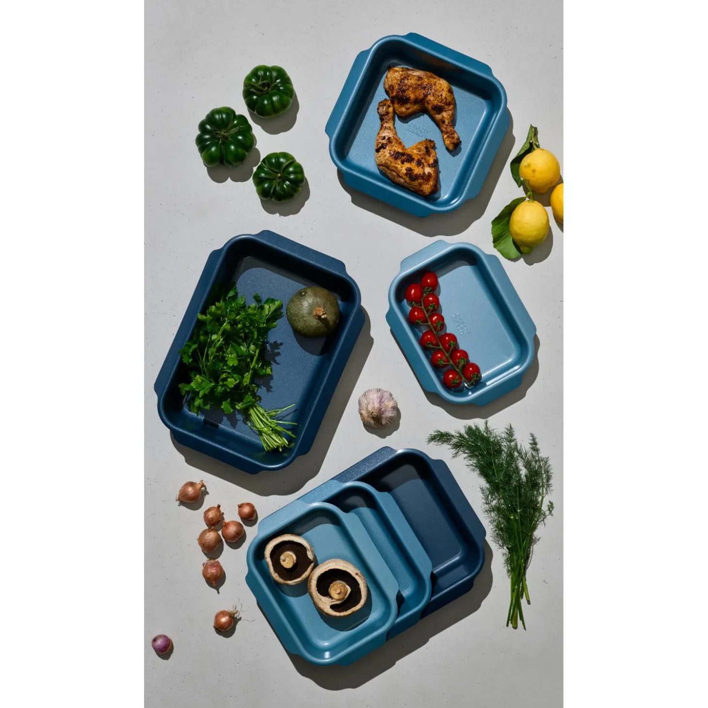 Joseph Joseph Nest™ Oven Non-Stick Set of 3 Roasting Trays - Blue