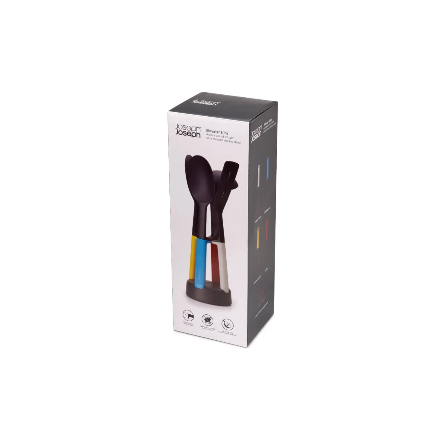 Joseph Joseph Slim 4 Piece Elevate Utensil Set with Storage Stand