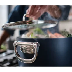 Joseph Joseph Space Folding Handle 3-Piece Cookware Set - Midnight Blue