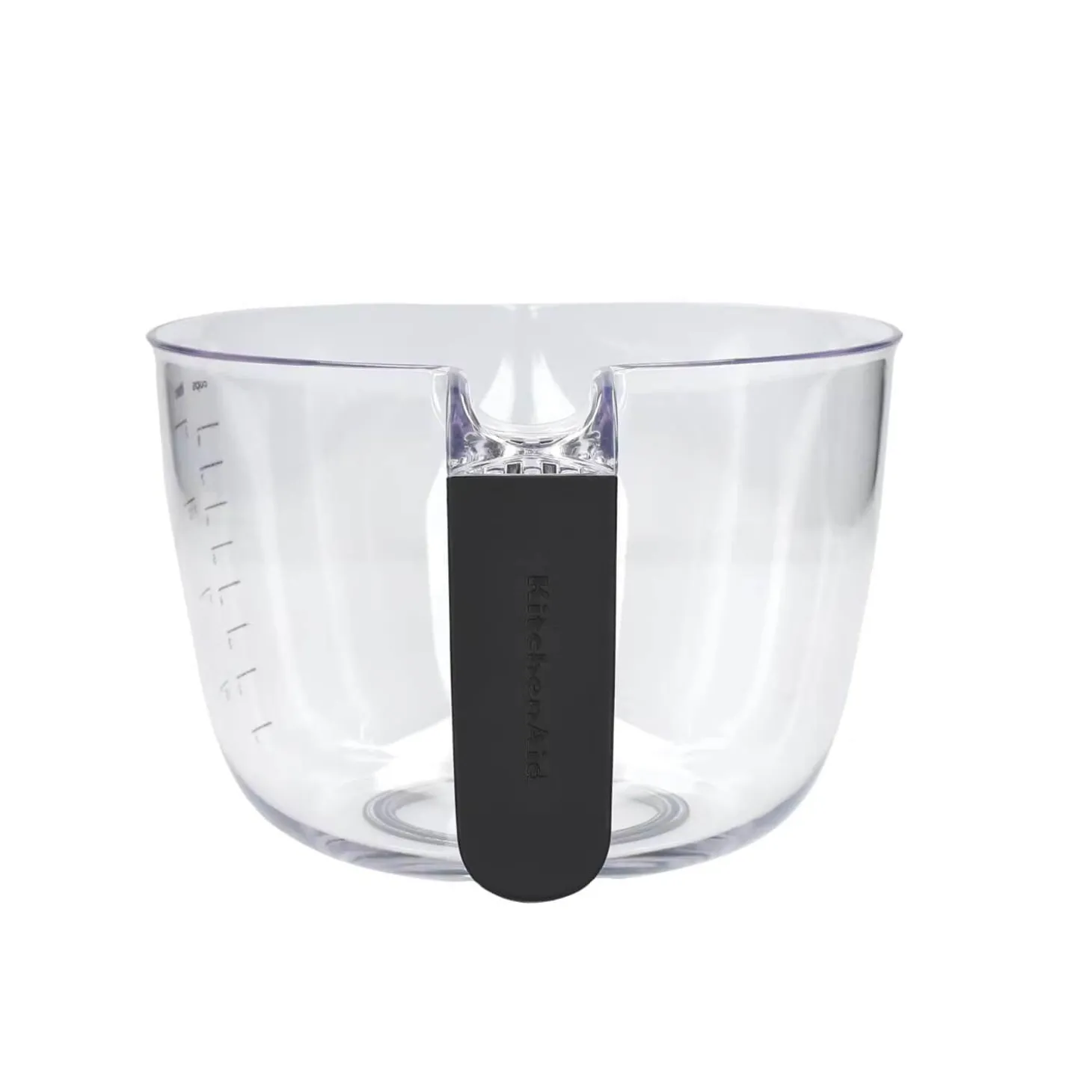 KitchenAid Clear Plastic Batter Bowl With Black Handle