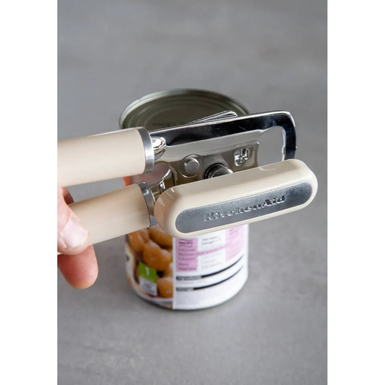 KitchenAid Stainless Steel Can Opener - Almond Cream