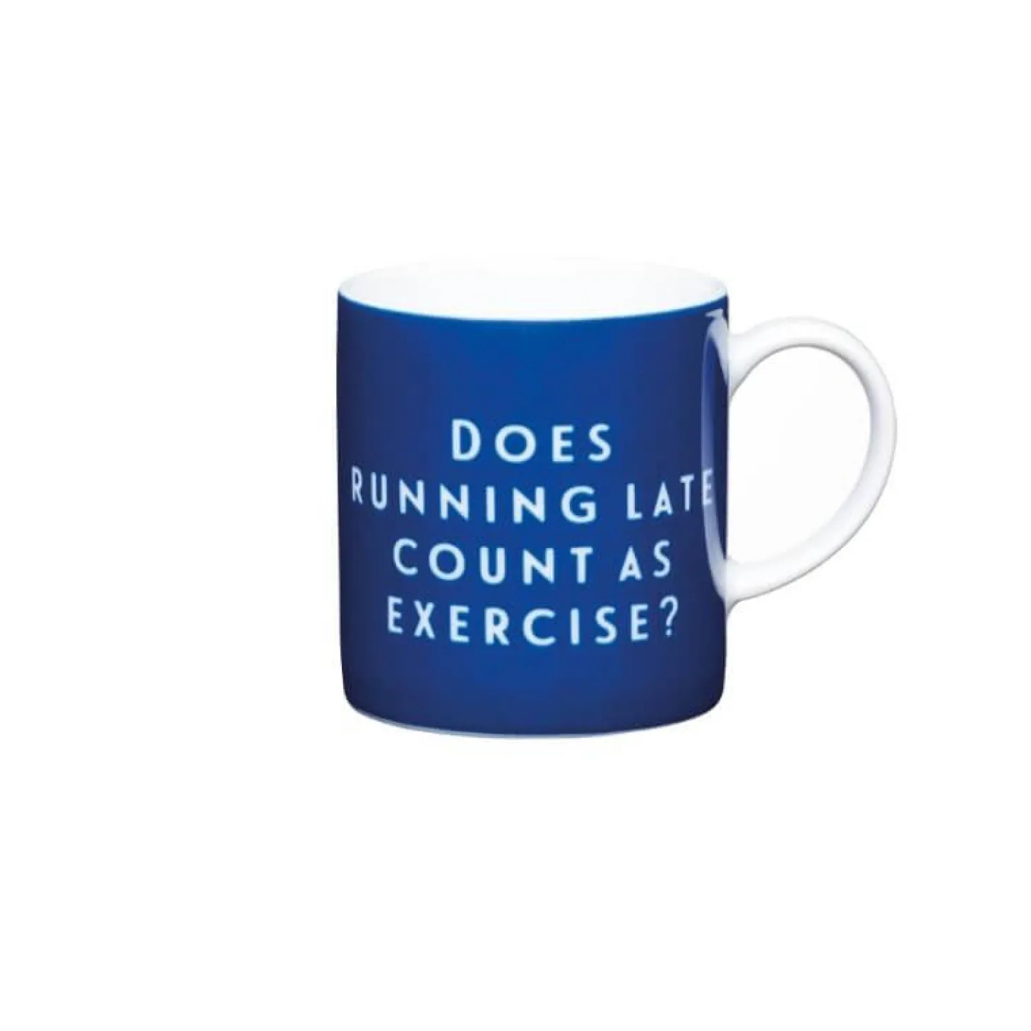 KitchenCraft Espresso Mug - "Running Late"
