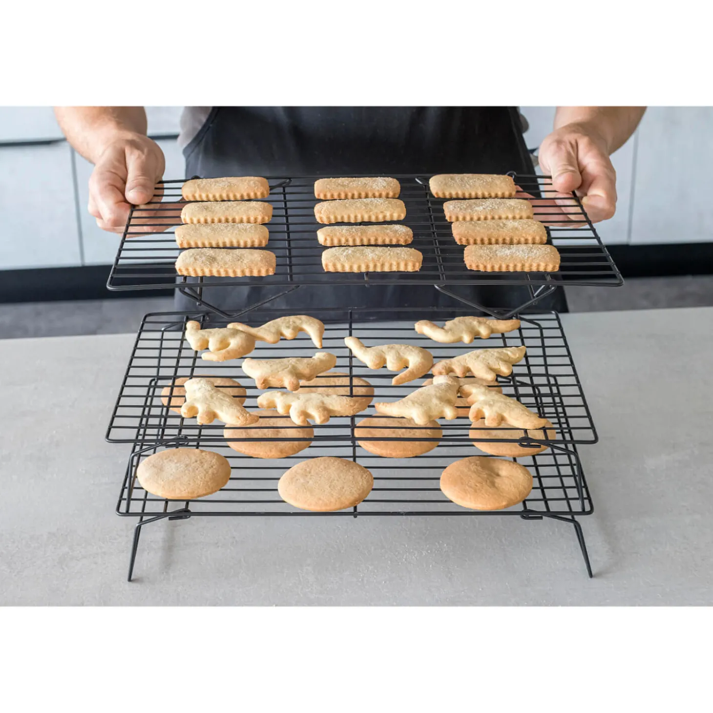 KitchenCraft Non-Stick Cooling Rack - 3 Tier