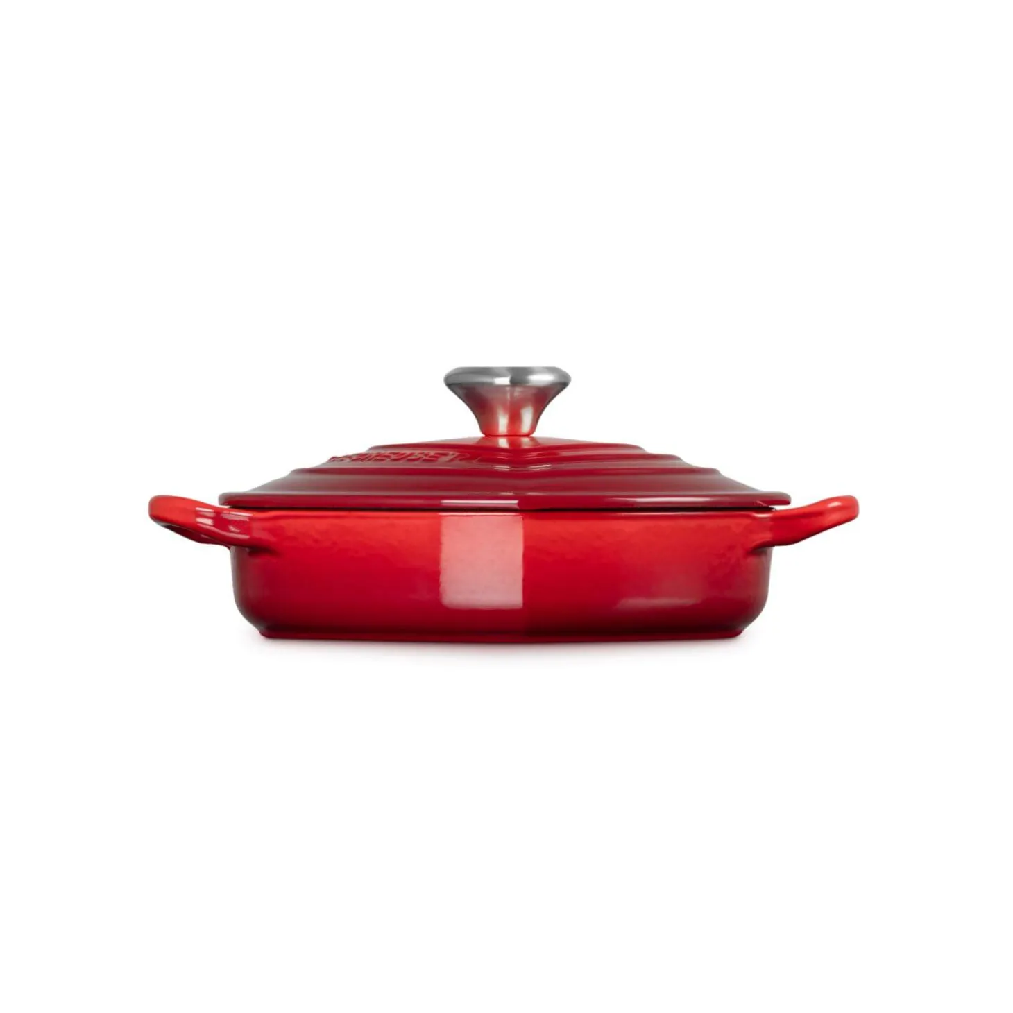 Le Creuset Cast Iron Heart Shape Dish with Lid - Cerise