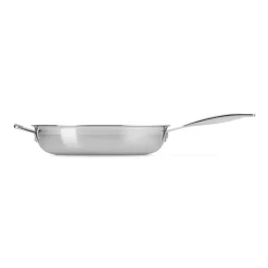 Le Creuset Classic 3-Ply Stainless Steel 28cm Uncoated Frying Pan with Helper Handle