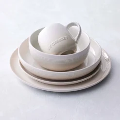 Le Creuset 22cm Stoneware Coupe Side Plate - Meringue