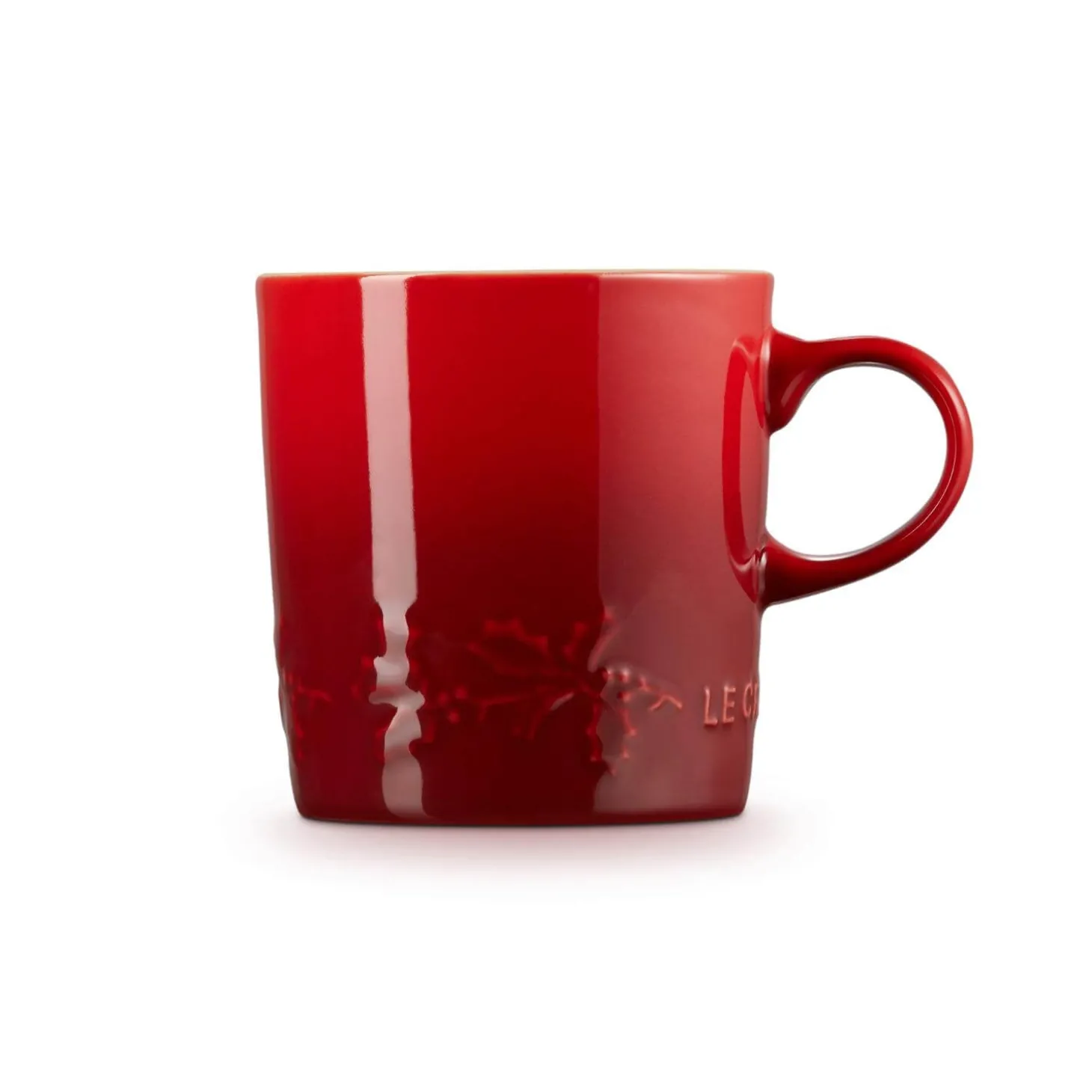 Le Creuset Holly Stoneware 350ml Mug - Cerise