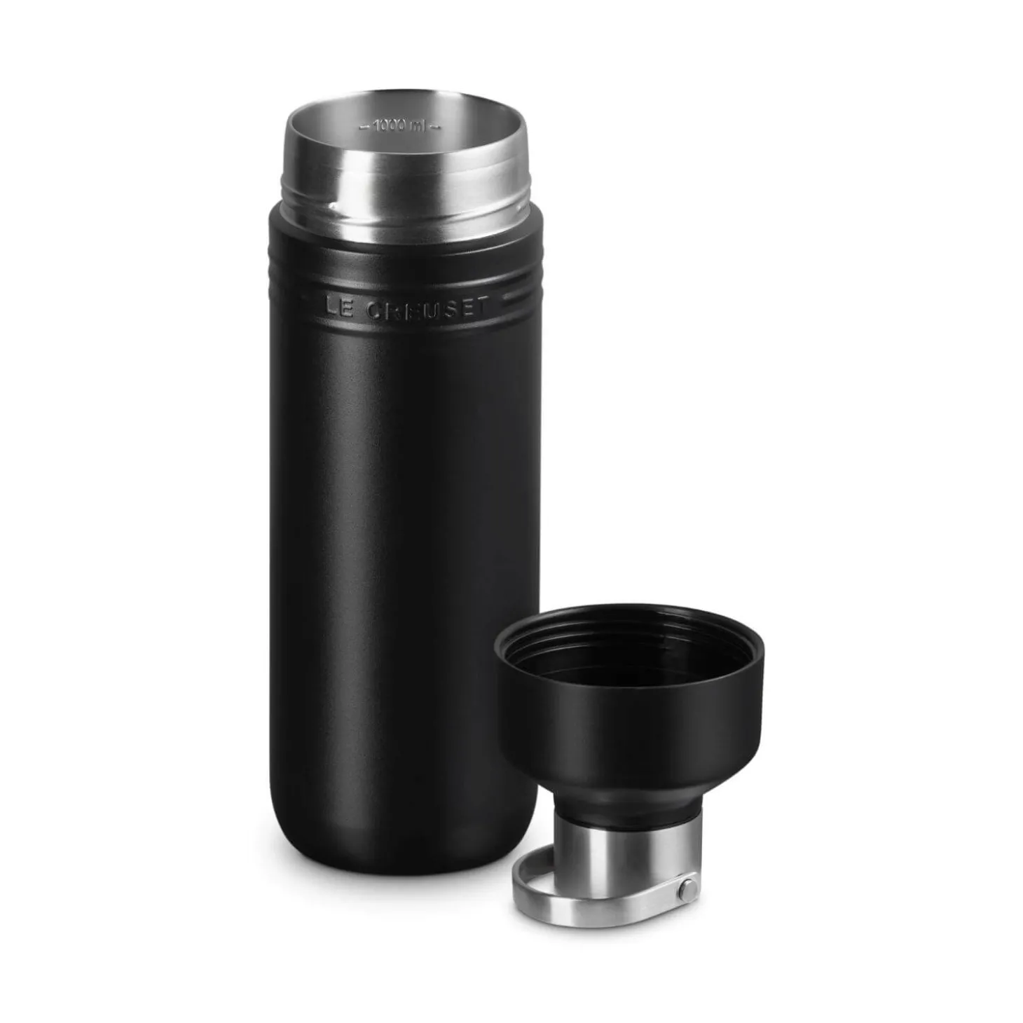 Le Creuset 'On The Go' 1-Litre Insulated Water Bottle - Satin Black