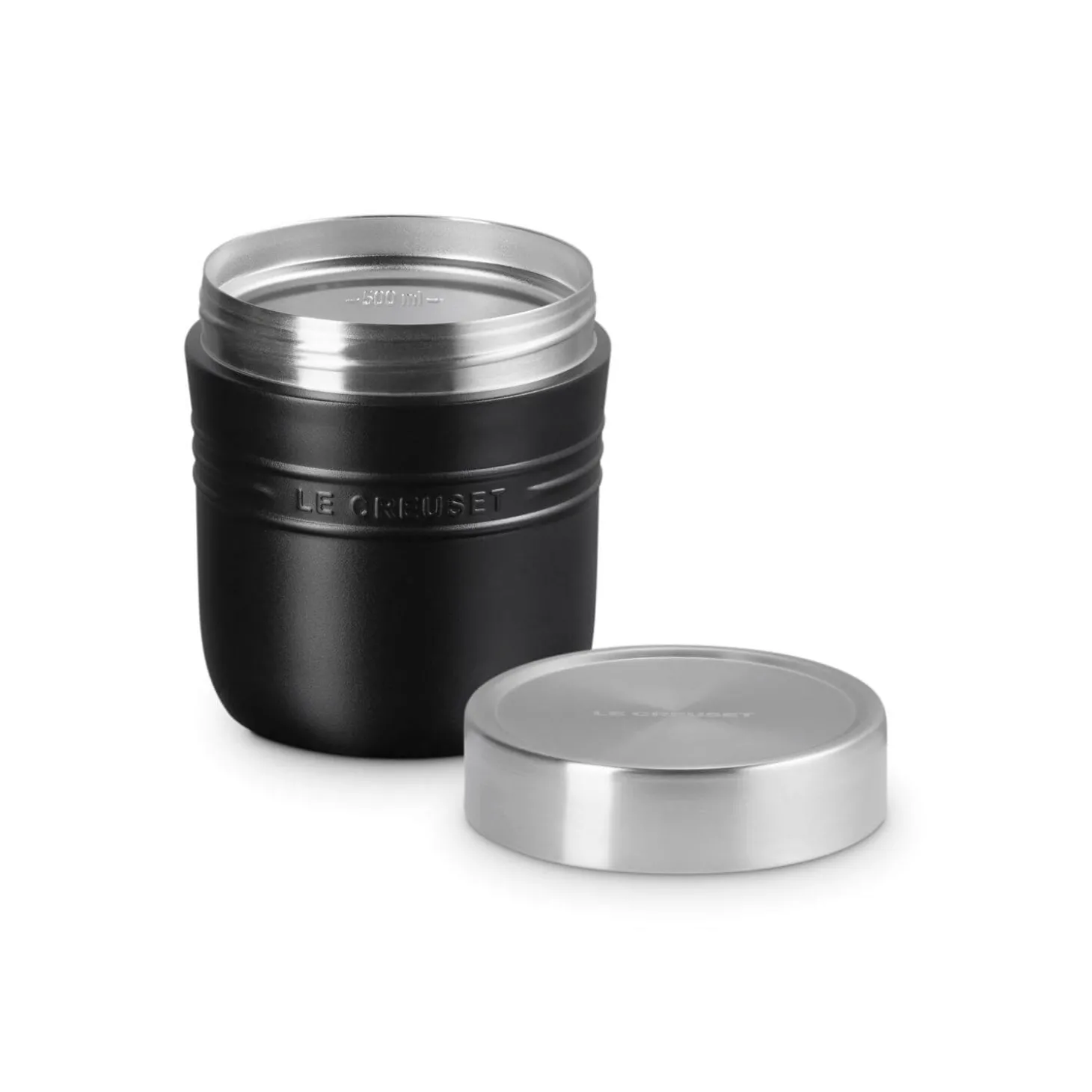 Le Creuset 'On The Go' 500ml Insulated Food Flask - Satin Black
