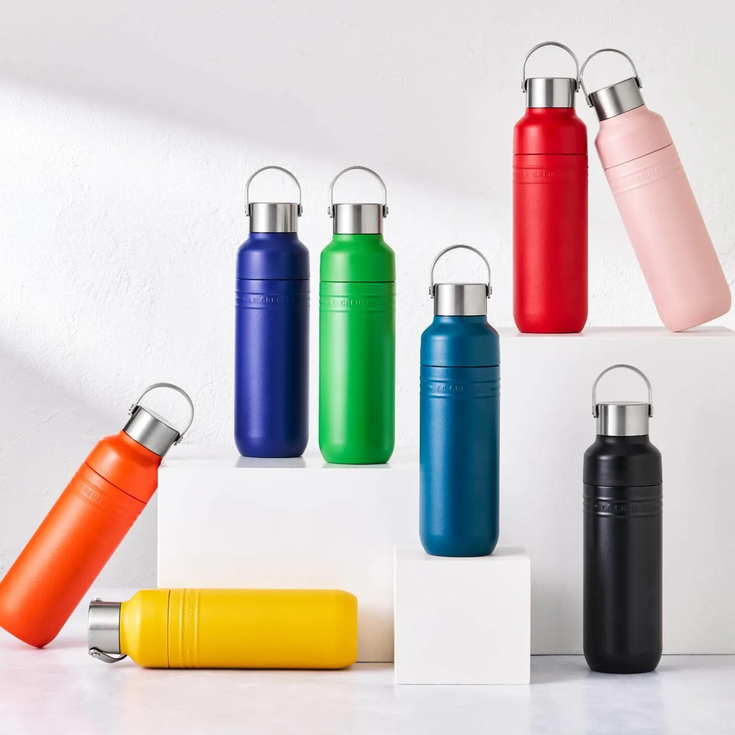 Le Creuset 'On The Go' 500ml Insulated Water Bottle - Cerise