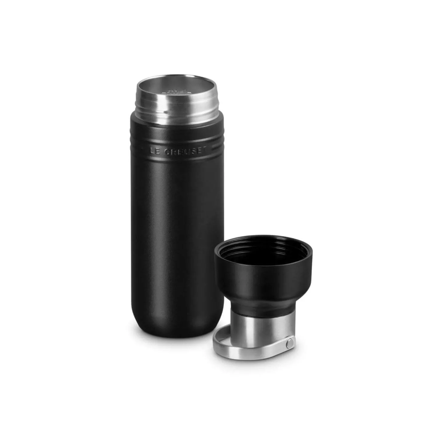 Le Creuset 'On The Go' 500ml Insulated Water Bottle - Satin Black