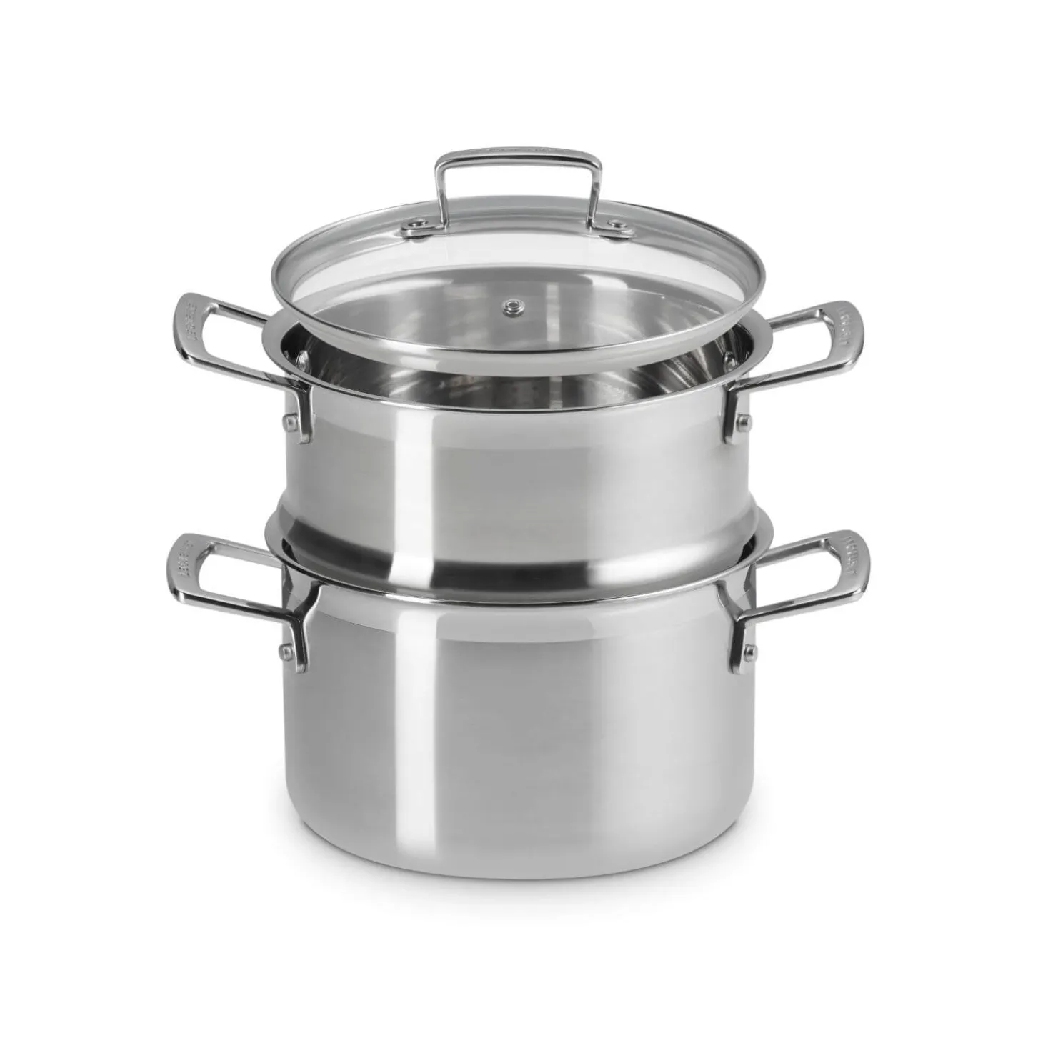 Le Creuset 3-Ply Stainless Steel Casserole with Steamer - 20cm