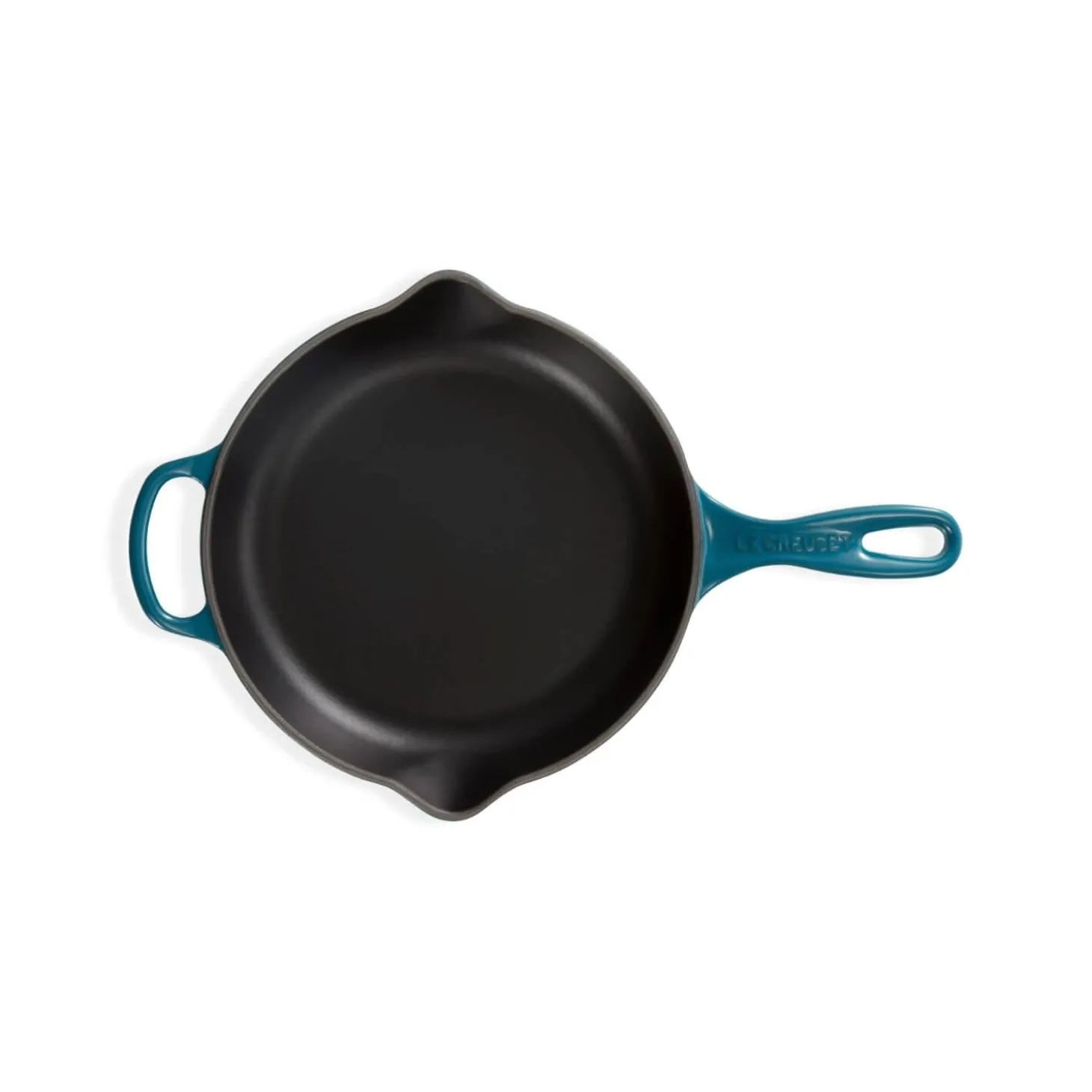 Le Creuset Signature Cast Iron 23cm Round Skillet - Deep Teal