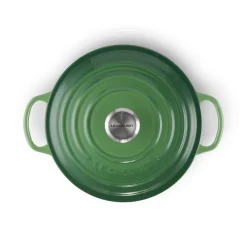 Le Creuset Signature Cast Iron 24cm Round Casserole  - Bamboo Green