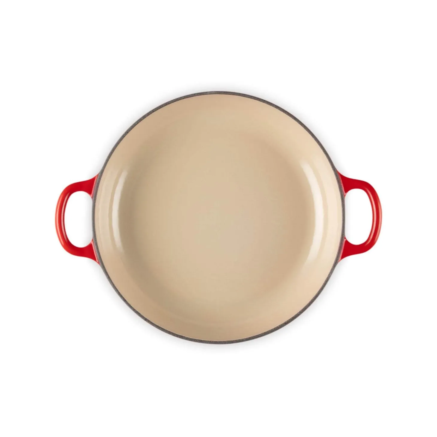 Le Creuset Signature Cast Iron 22cm Shallow Casserole - Cerise