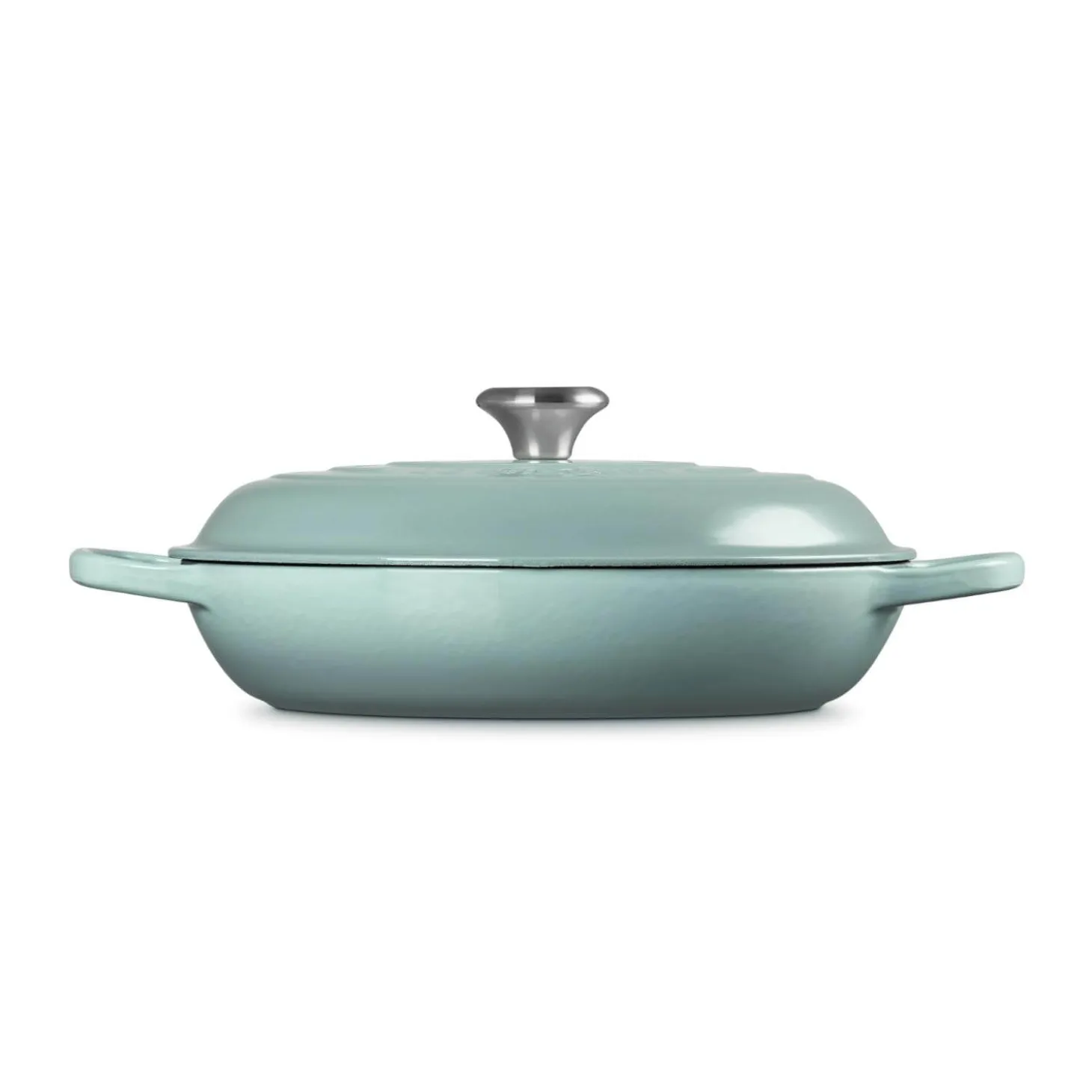 Le Creuset Signature Cast Iron 30cm Shallow Casserole - Sea Salt