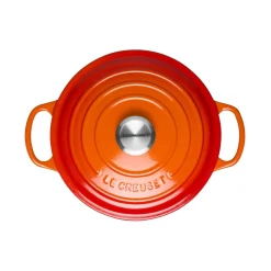 Le Creuset Signature Cast Iron 24cm Round Casserole - Volcanic