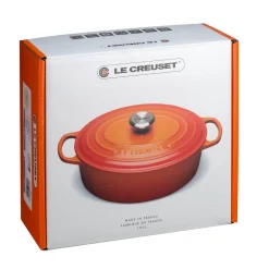 Le Creuset Signature Cast Iron 25cm Oval Casserole - Cerise