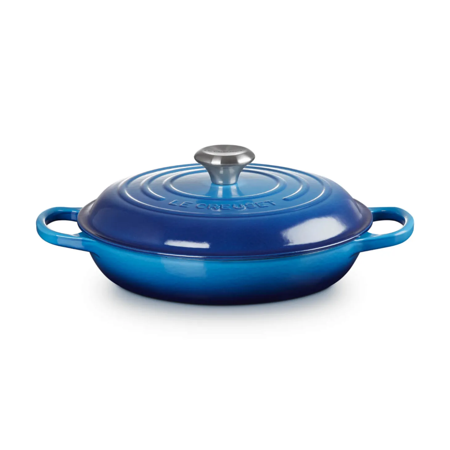Le Creuset Signature Cast Iron 26cm Shallow Casserole - Azure