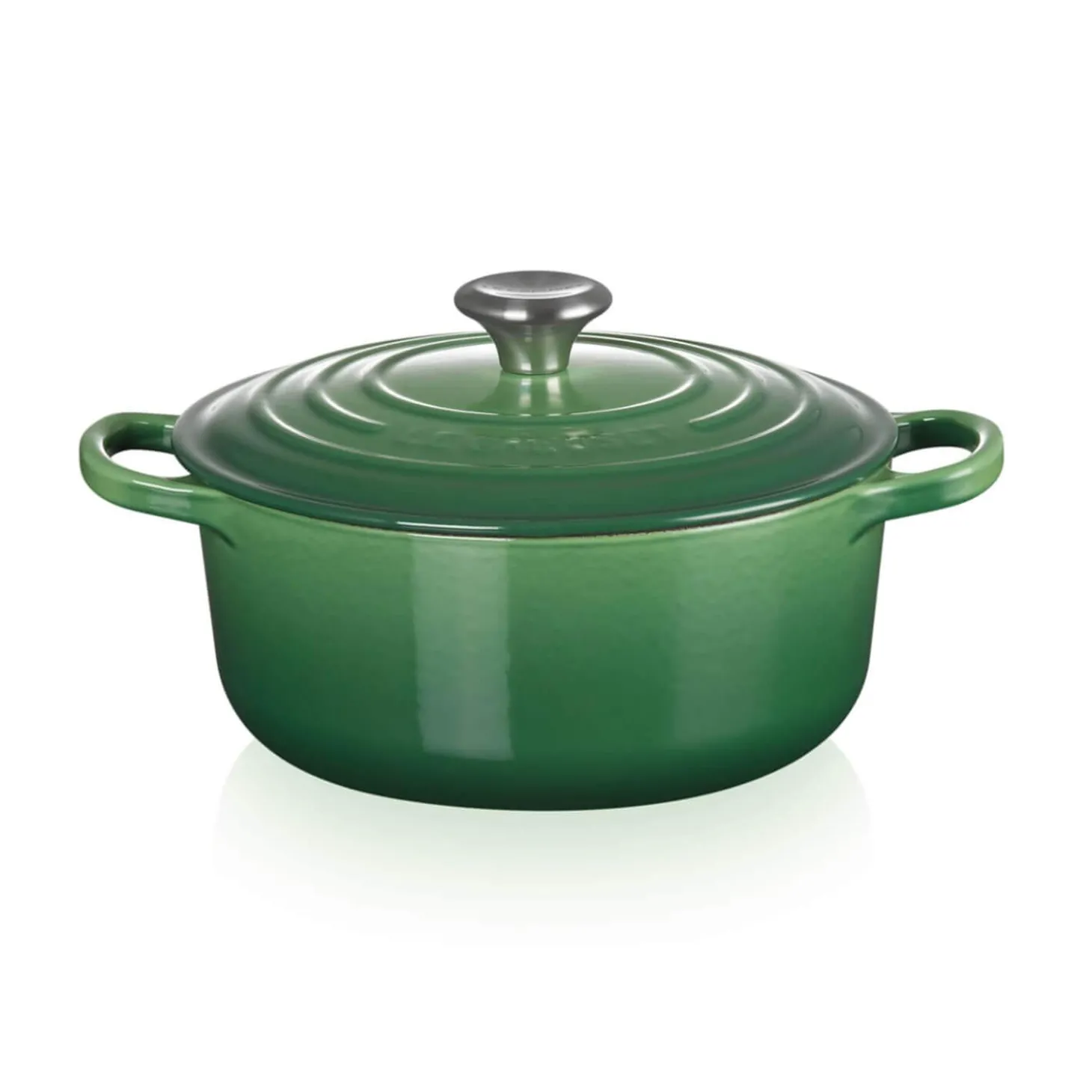 Le Creuset Signature Cast Iron 28cm Round Casserole - Bamboo Green